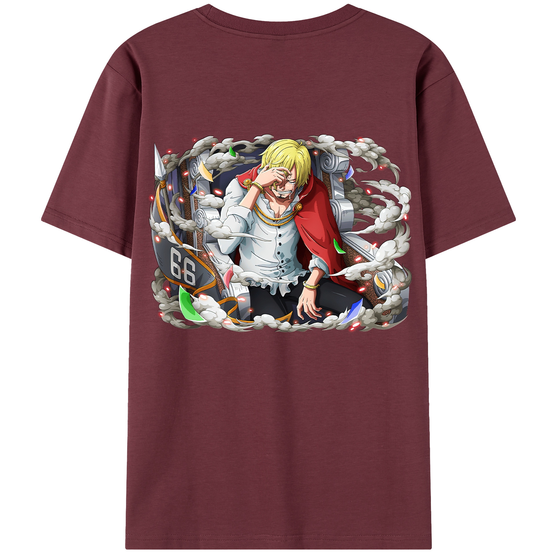 ワンピース サンジ ONE PIECE Sanji 綿100％半袖Tシャツ（背面プリント）